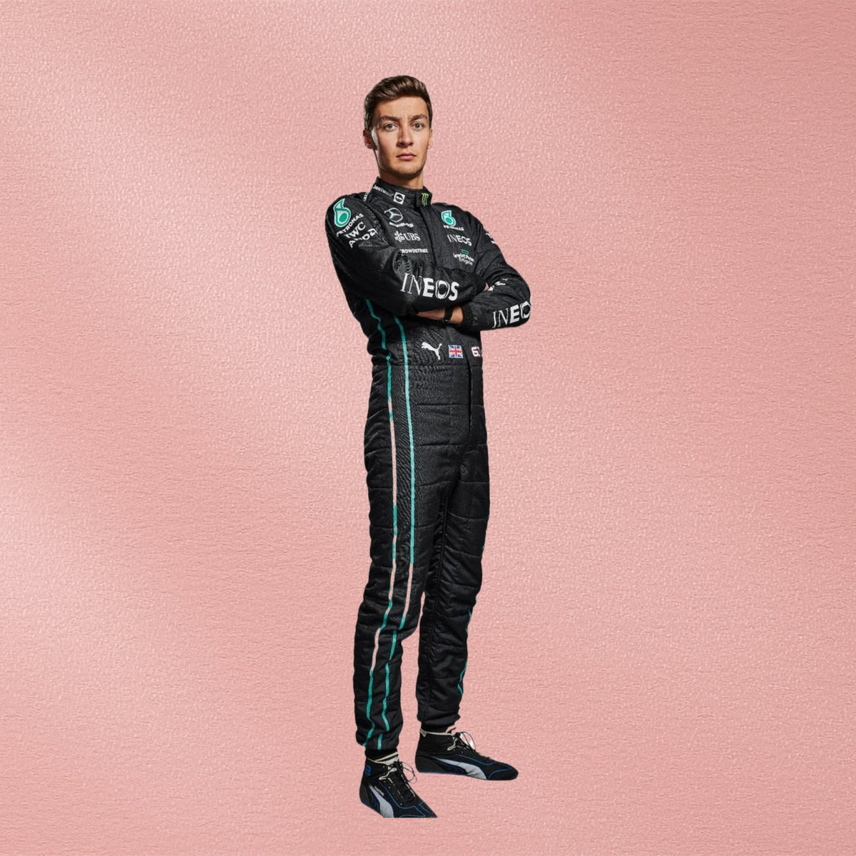 2022 George Russell Mercedes-AMG F1 Race Suit | Formula 1 Racewear Vorix Race Gears
