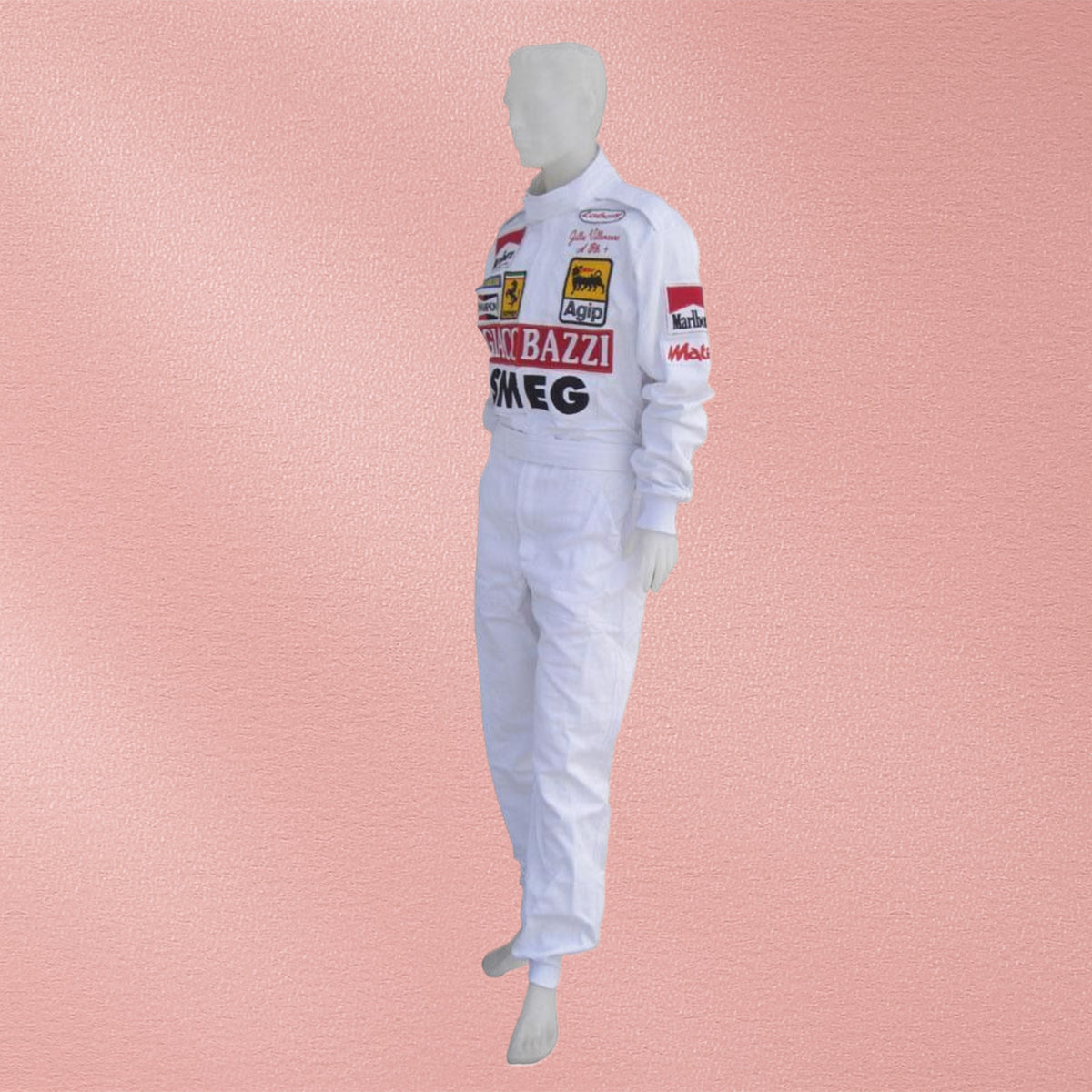 Gilles Villeneuve 1980 Ferrari F1 Embroidered Racing Suit Replica