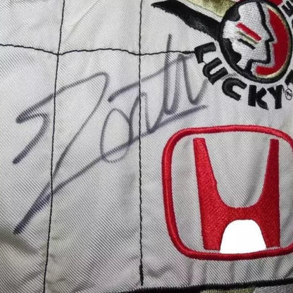 Jacques Villeneuve Signed BAR Honda 2001 Embroidered Racing Suit