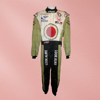 Jacques Villeneuve Signed BAR Honda 2001 Embroidered Racing Suit