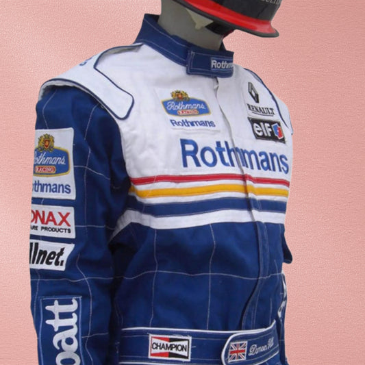 Jacques Villeneuve 1997 Williams F1 Embroidered Racing Suit Replica