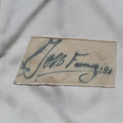 Juan Manuel Fangio Signed Vintage Ferrari F1 Replica Embroidered Race Suit
