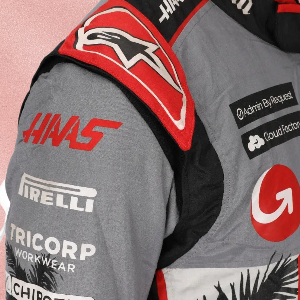 2023 Kevin Magnussen Haas F1 Team Race Suit – Miami GP Vorix Race Gears