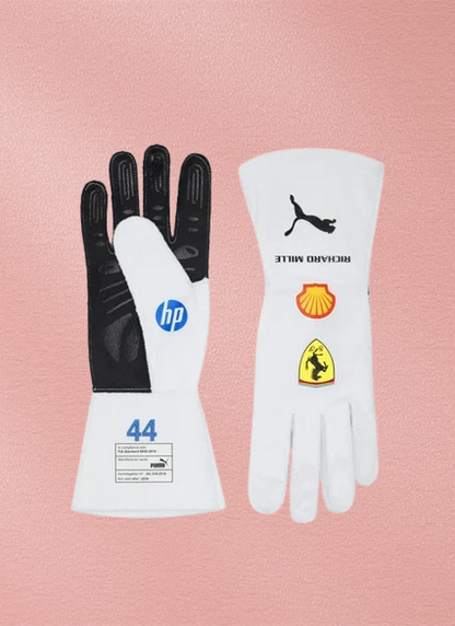 Lewis Hamilton Scuderia Ferrari 2025 F1 Racing Gloves – Driver Edition Vorix Race Gears
