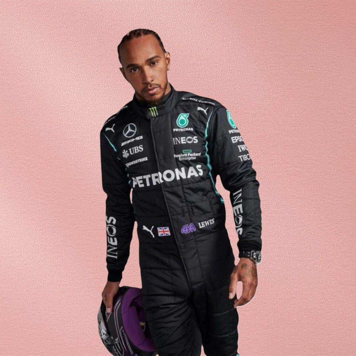 2020 Lewis Hamilton Mercedes-AMG Petronas F1 Race Suit | Formula 1 Racewear Vorix Race Gears