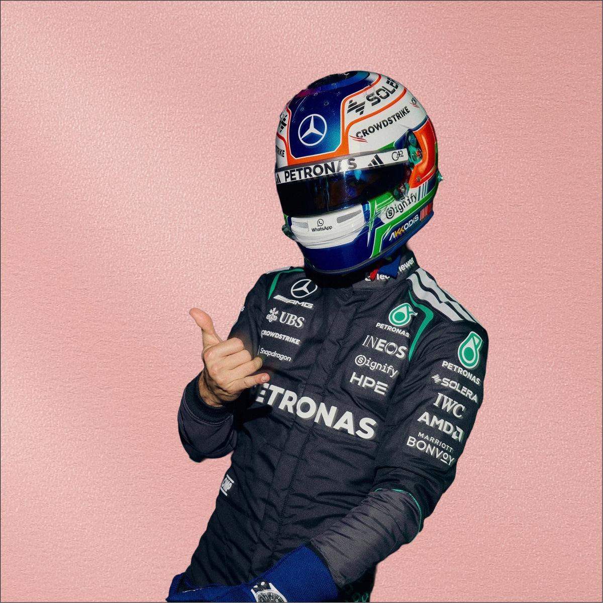 Mercedes-AMG PETRONAS F1 Team 2026 Racing Suit | Formula 1 Racewear Vorix Race Gears