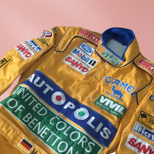 Michael Schumacher 1992 Benetton F1 Embroidered Racing Suit