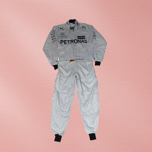 Michael Schumacher Signed Mercedes 2012 F1 Replica Embroidered Race Suit