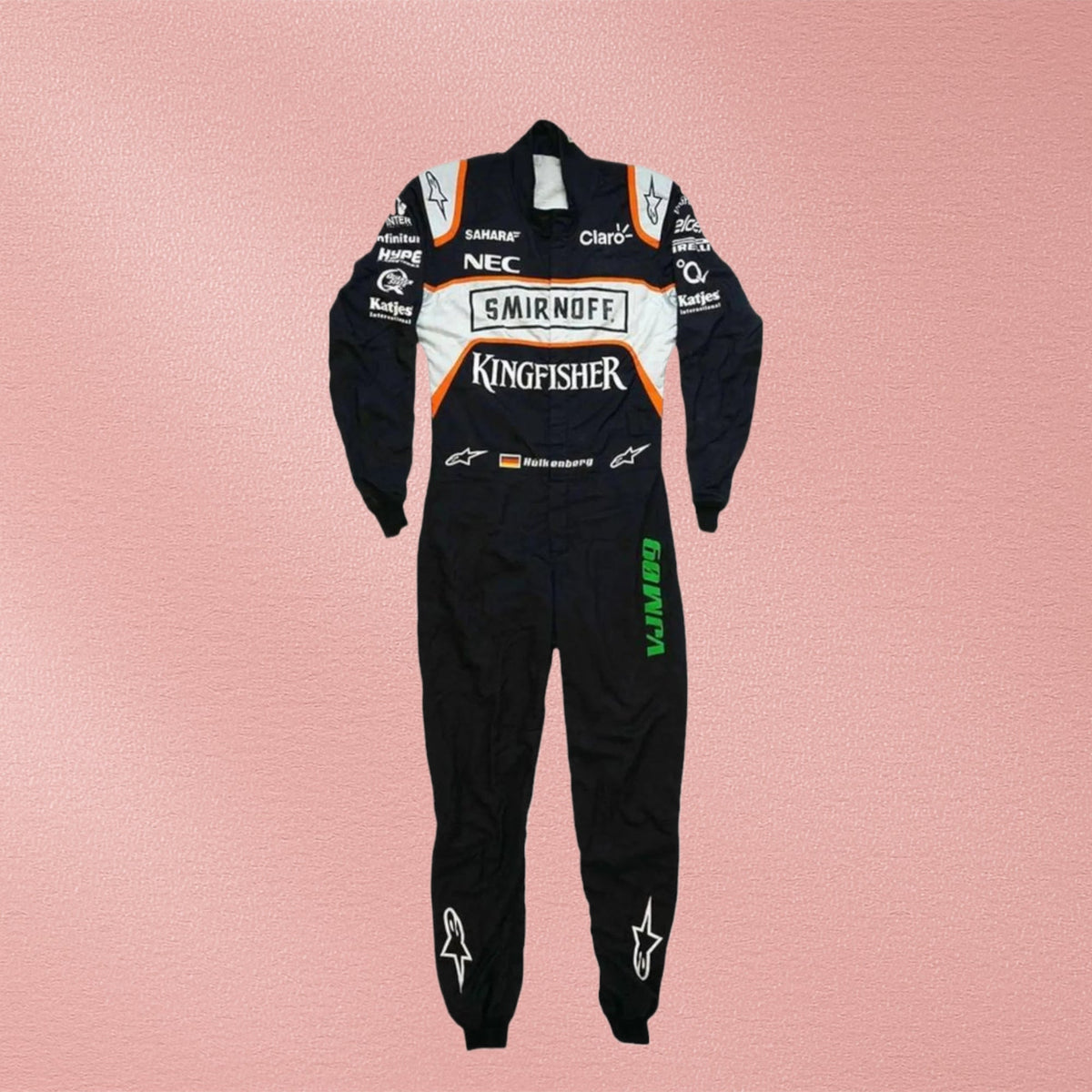 2016 Nico Hülkenberg Sahara Force India F1 Race Suit | Formula 1 Racewear Vorix Race Gears