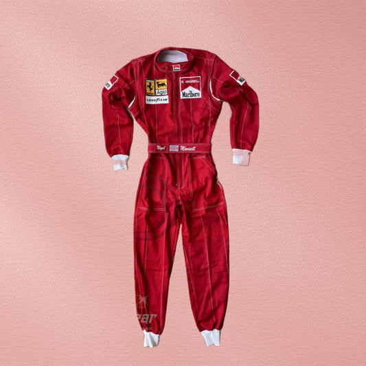 Nigel Mansell 1990 Ferrari F1 Embroidered Racing Suit