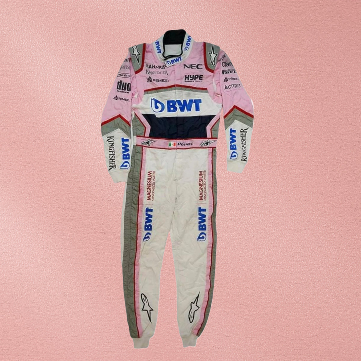 Sergio Perez 2018 Sahara Force India F1 Race Suit Replica