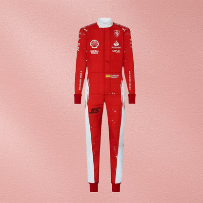 Ferrari Leclerc Sainz 2023 Las Vegas GP Special Edition Race Suit