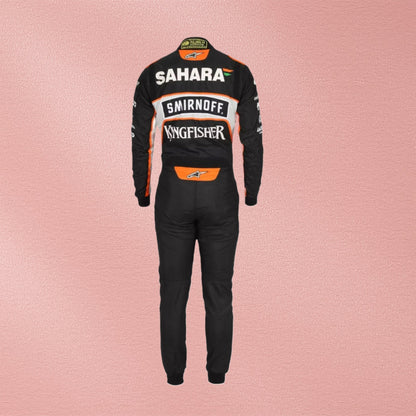 2016 Sergio Perez Sahara Force India F1 Racing Suit | Formula 1 Team Racewear Vorix Race Gears