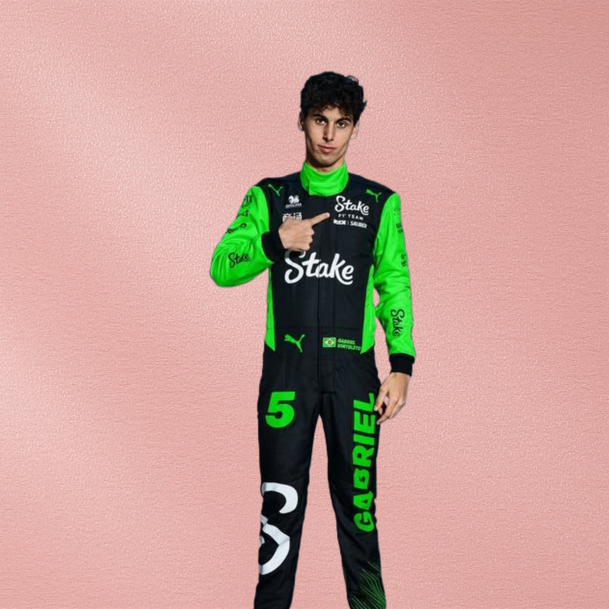 Stake F1 Team 2025 Formula 1 Racing Suit – F1 Racewear