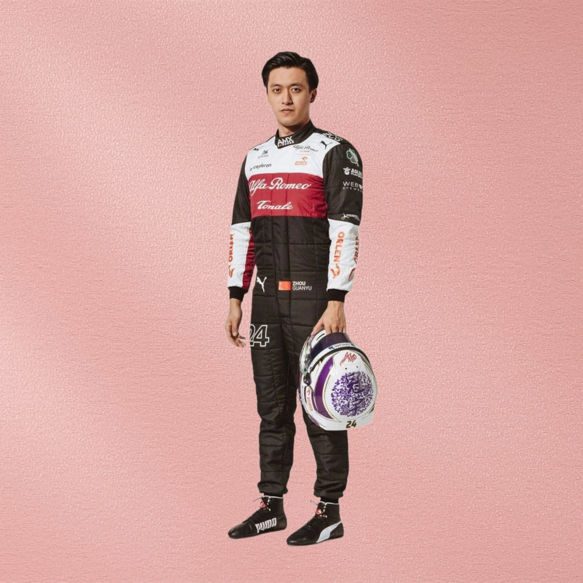 2022 Zhou Guanyu Alfa Romeo F1 Team Race Suit | Formula 1 Racewear Vorix Race Gears