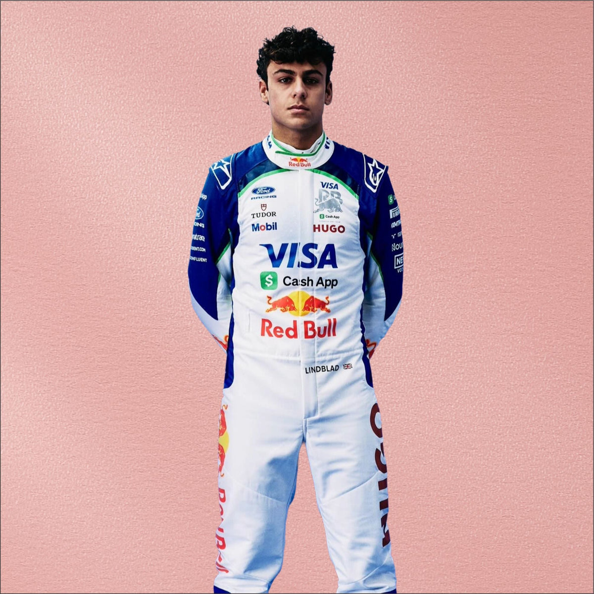 2026 Arvid Lindblad Red Bull Racing F1 Racing Suit – Formula 1 Racewear Vorix Race Gears