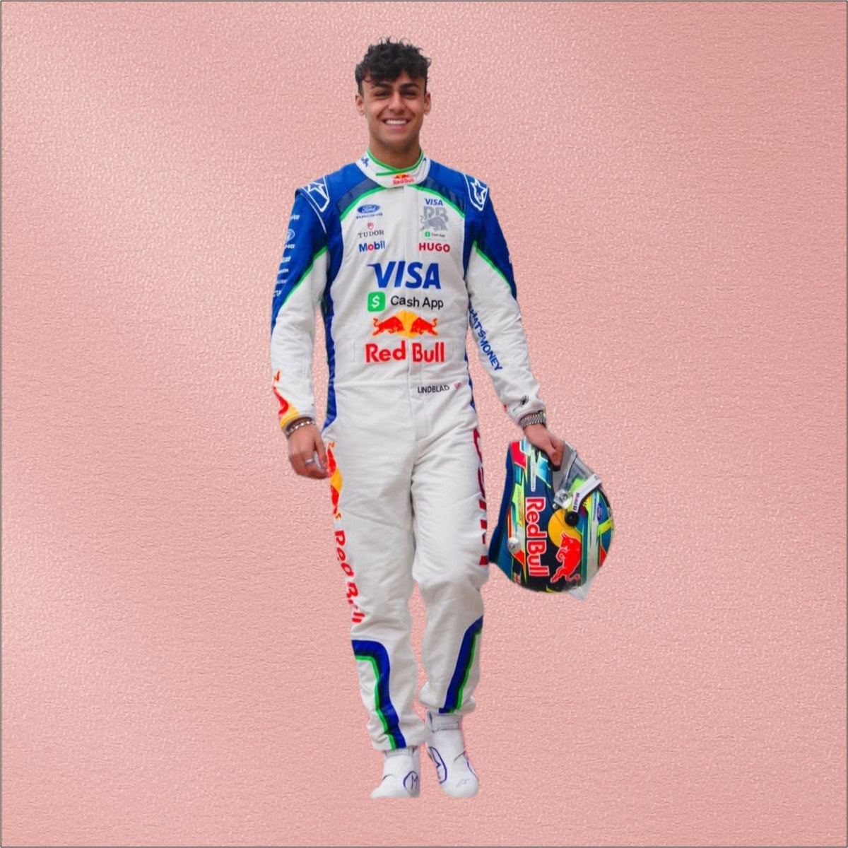 2026 Arvid Lindblad Red Bull Racing F1 Racing Suit – Formula 1 Racewear Vorix Race Gears