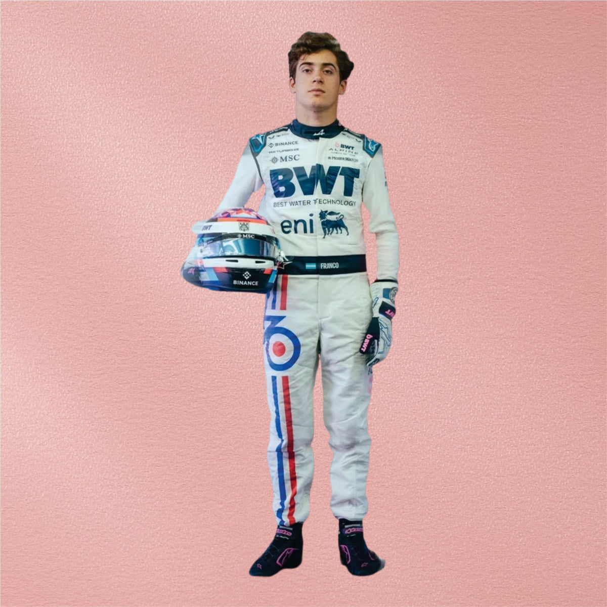 Franco Colapinto 2025 Alpine Spanish GP Racing Suit