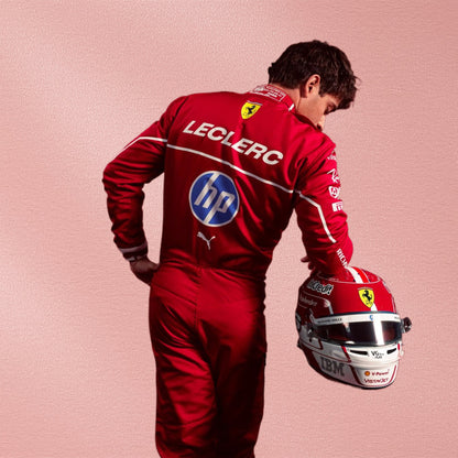 2025 Charles Leclerc Ferrari F1 Racing Suit | Scuderia Ferrari Vorix Race Gears