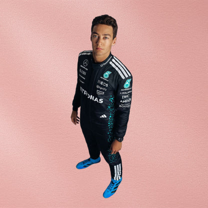 2025 George Russell Mercedes F1 Racing Suit | Formula 1 Racewear Vorix Race Gears