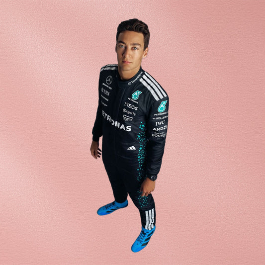 2025 George Russell Mercedes F1 Racing Suit | Formula 1 Racewear Vorix Race Gears