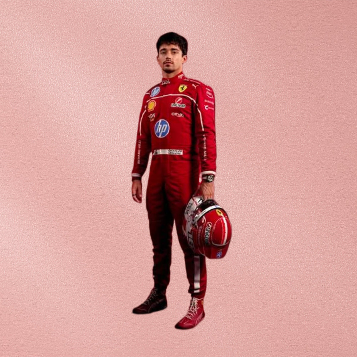 2025 Charles Leclerc Ferrari F1 Racing Suit | Scuderia Ferrari Vorix Race Gears
